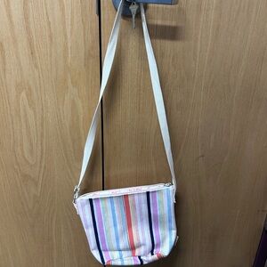 Vera Bradley Striped Canvas Crossbody Bag